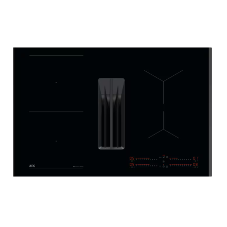Placa Indução com Exaustor 80cm AEG TH84CB03FB