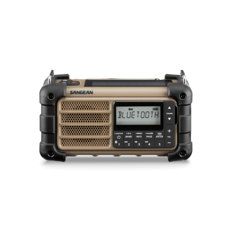 SANGEAN MMR-99 AM/FM - RBDS Bluetooth (Aux) Multi-Powered. Digital Tuning Emer- gency Radio.
